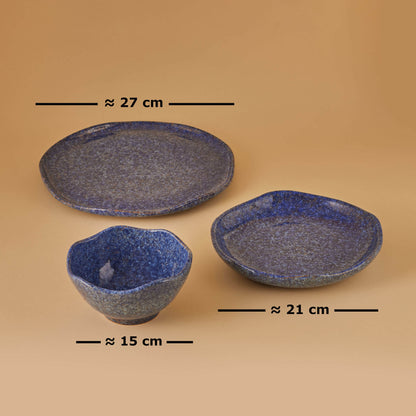 Blue Stardust Dinnerware Set
