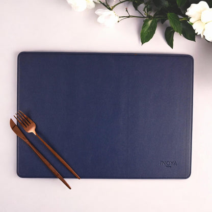 Havan/Blue DoubleSided Leather Placemat