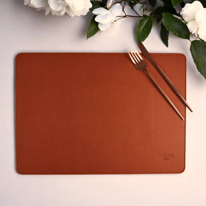 Havan/Blue DoubleSided Leather Placemat