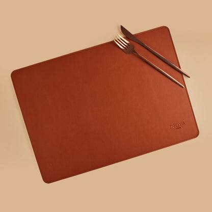 Havan/Blue DoubleSided Leather Placemat