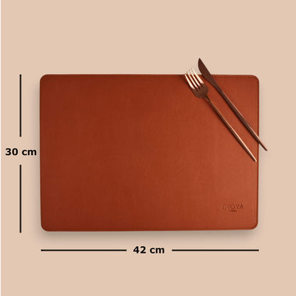 Havan/Blue DoubleSided Leather Placemat