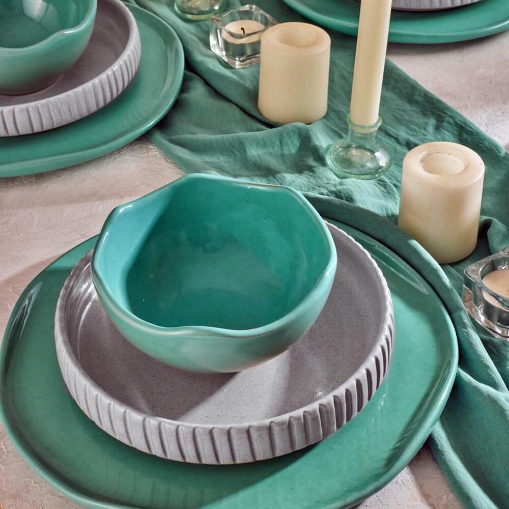 Jade Stone Dinnerware Set