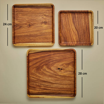 Square Serving Tray Set